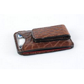 Buffalo Leather 3-Pocket Money Clip Wallet